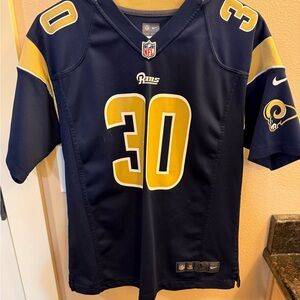 Todd Gurley II - NFL Rams Navy and Gold Jersey